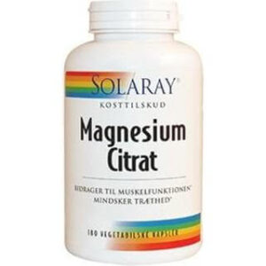 Magnesium test 2022: Vælg det bedste magnesium tilskud - Solaray Magnesium Citrat test