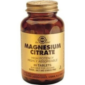 Magnesium test 2022: Vælg det bedste magnesium tilskud - Solgar Magnesium Citrat kosttilskud test