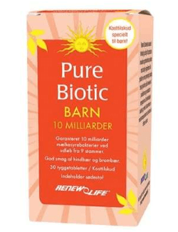 Renew Life Pure Biotic Barn mælkesyrebakterier