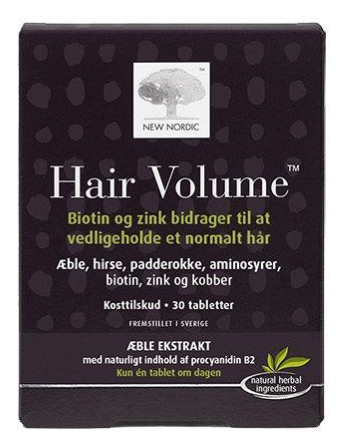 Hair Volume Tabletter new nordic kosttilskud til hår