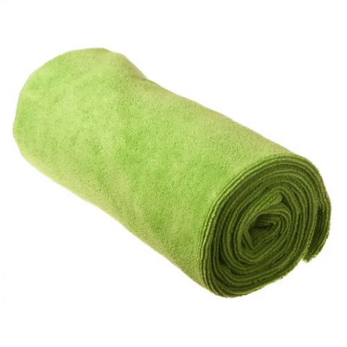 Microfiber håndklæde: De 10 bedste hurtigtørrende håndklæder - Sea to Summit Tek Towel Small Lime 1