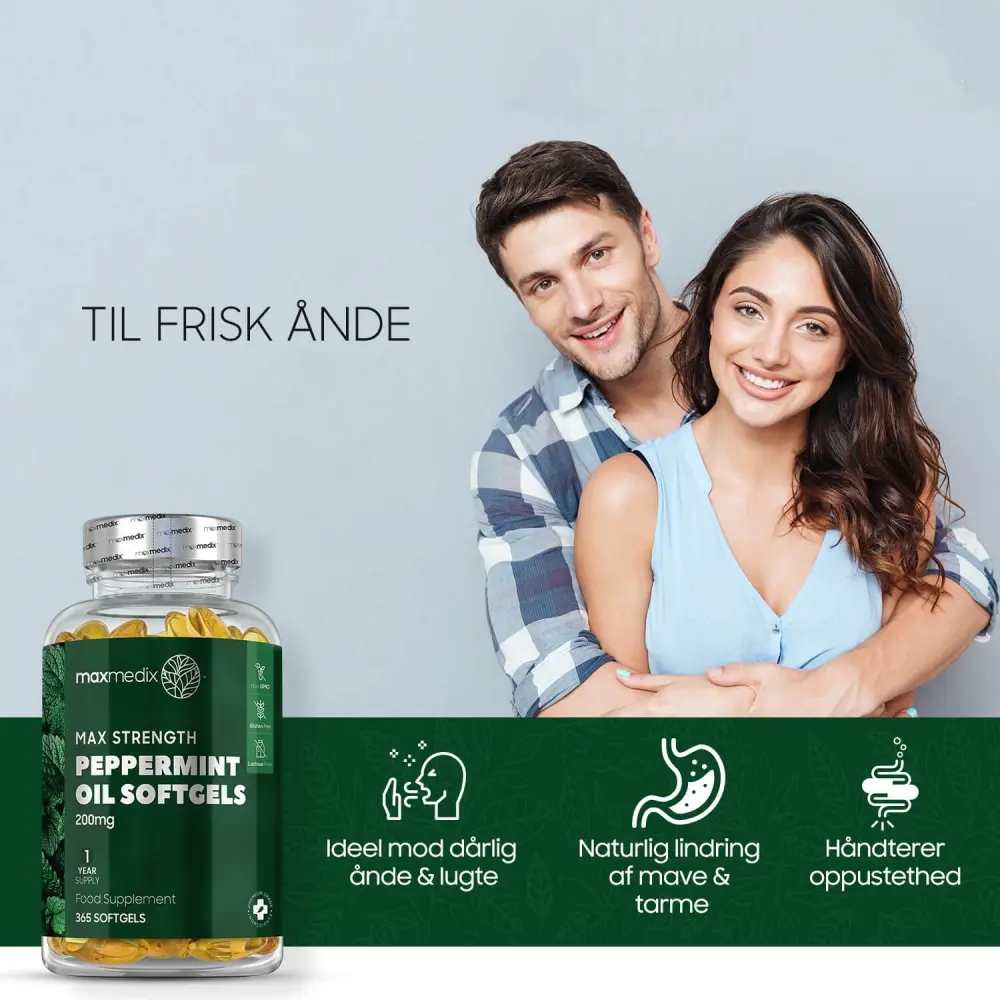 Peppermint oil kapsler mod dårlig hånde