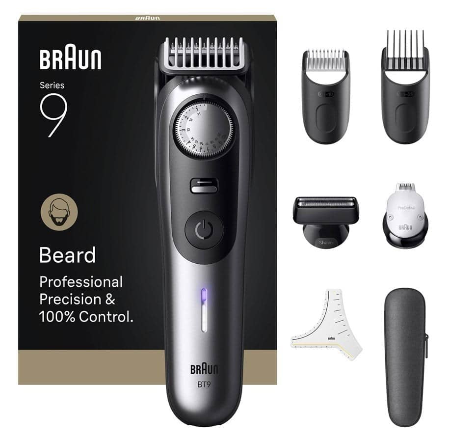Braun Skægtrimmer Series 9 BT9520 i satin chrome