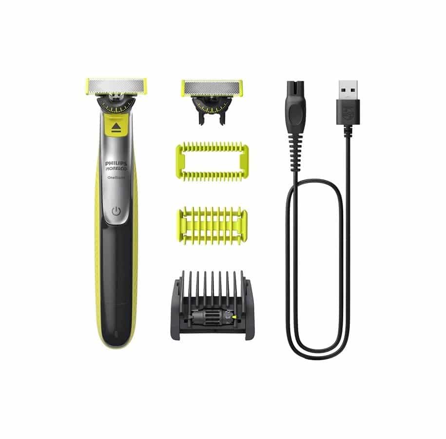 Philips OneBlade 360 QP2834 trimmer i limegrøn og grå